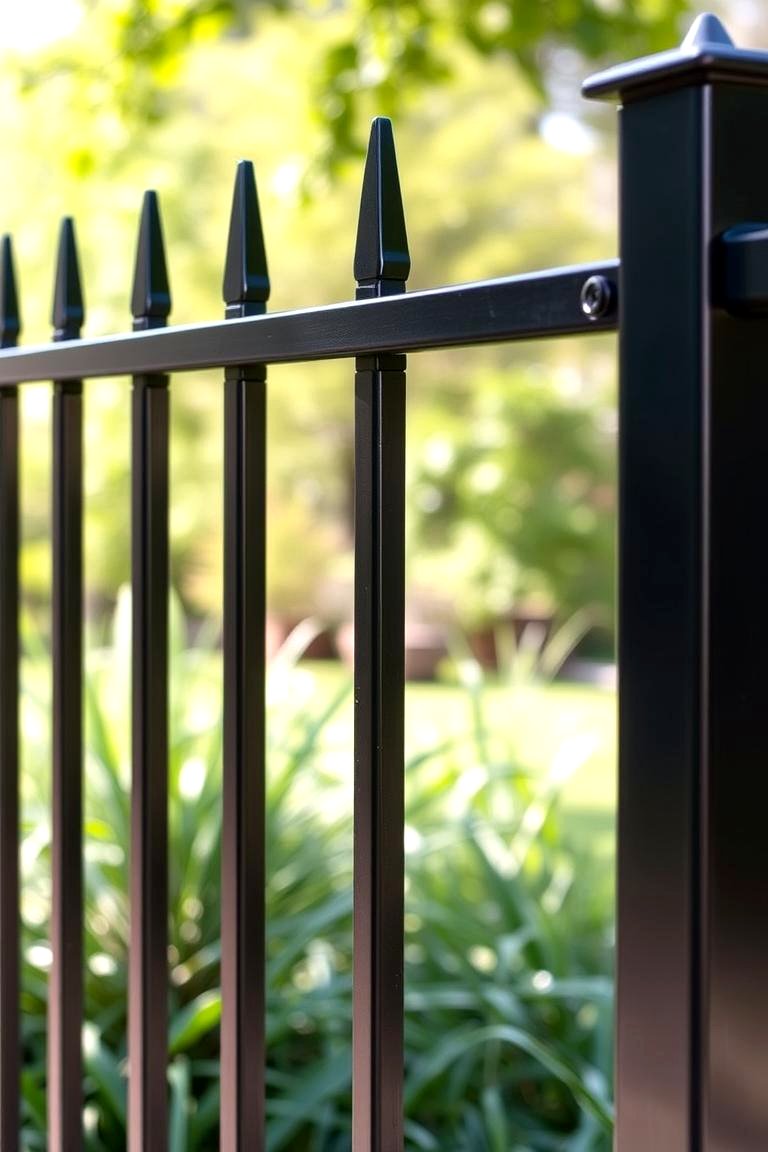 Black Aluminum Fence - 24 Black Fence Ideas