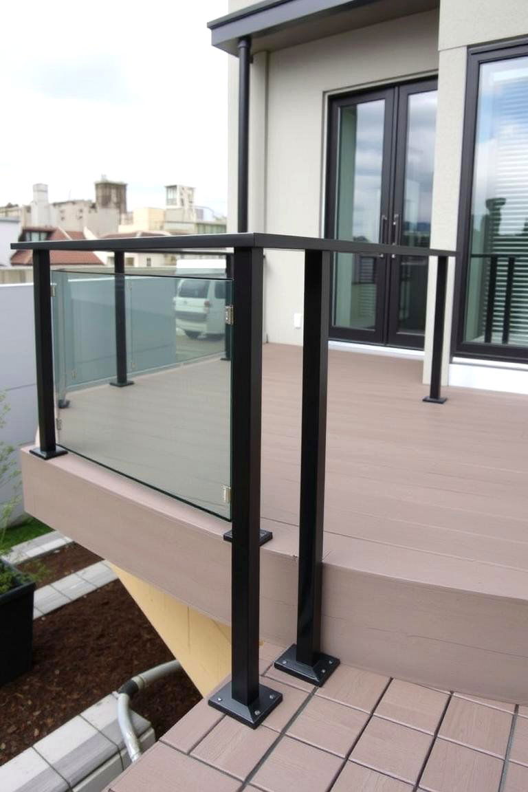 Black Aluminum Railing - 24 Deck Railing Ideas