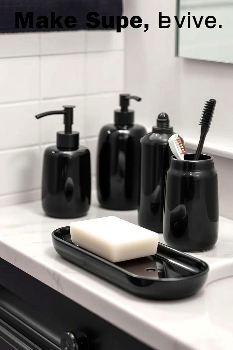 Black Bath Accessories - 24 Bathroom With Black Fixtures