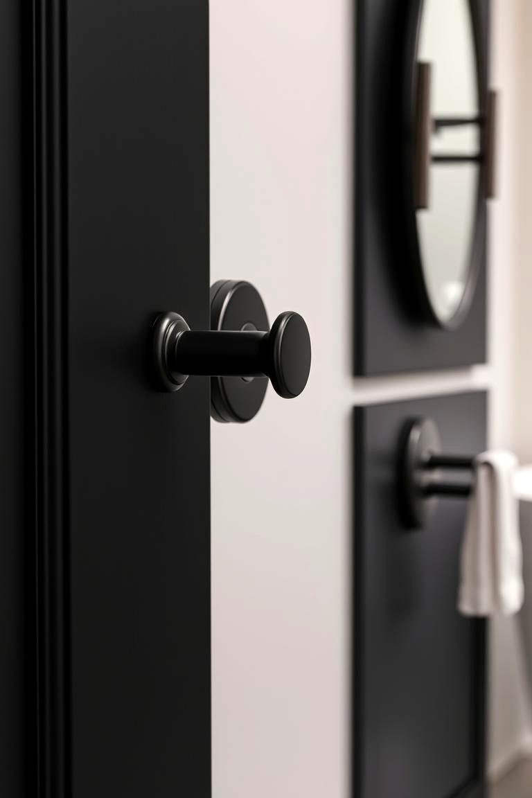 Black Bathroom Door Handles - 24 Bathroom With Black Fixtures