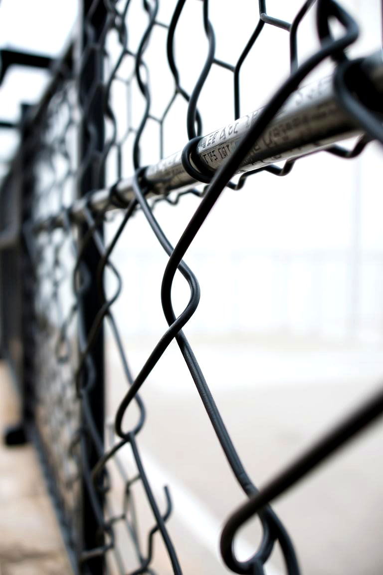 Black Chain Link Fence - 24 Black Fence Ideas