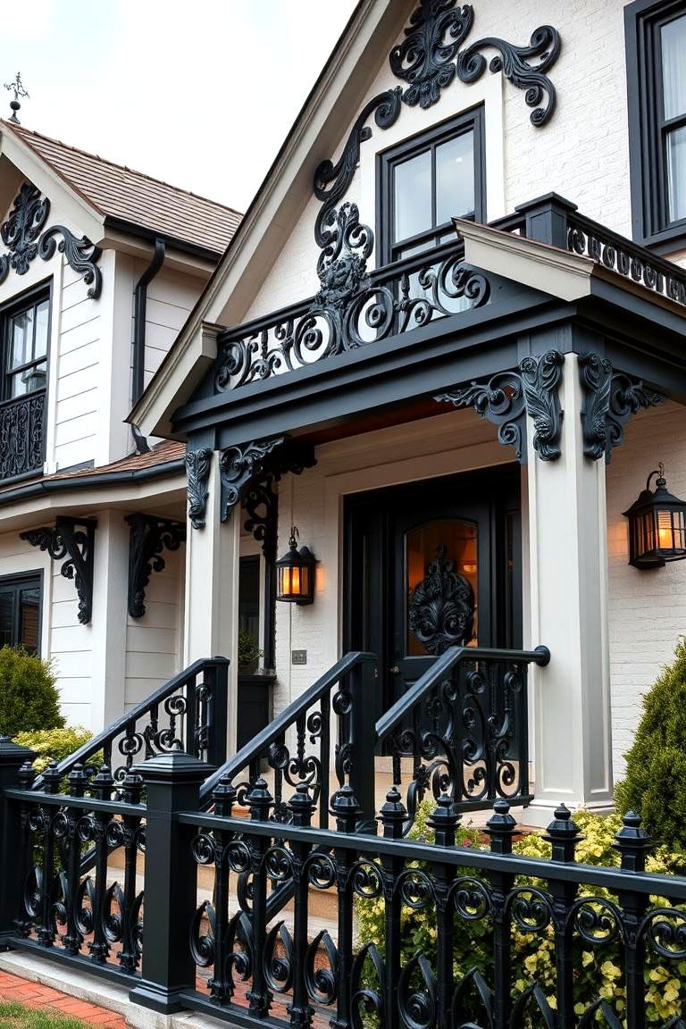 Black Decorative Finishes - 24 Black Modern Farmhouse Exterior Design Ideas
