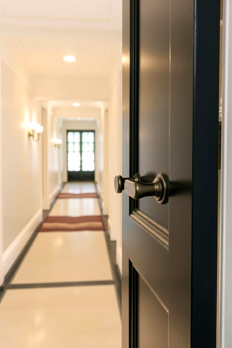 Black Doors Featuring Braille or Tactile Elements for Visually Impaired Visitors - 24 White House Ideas With Black Doors