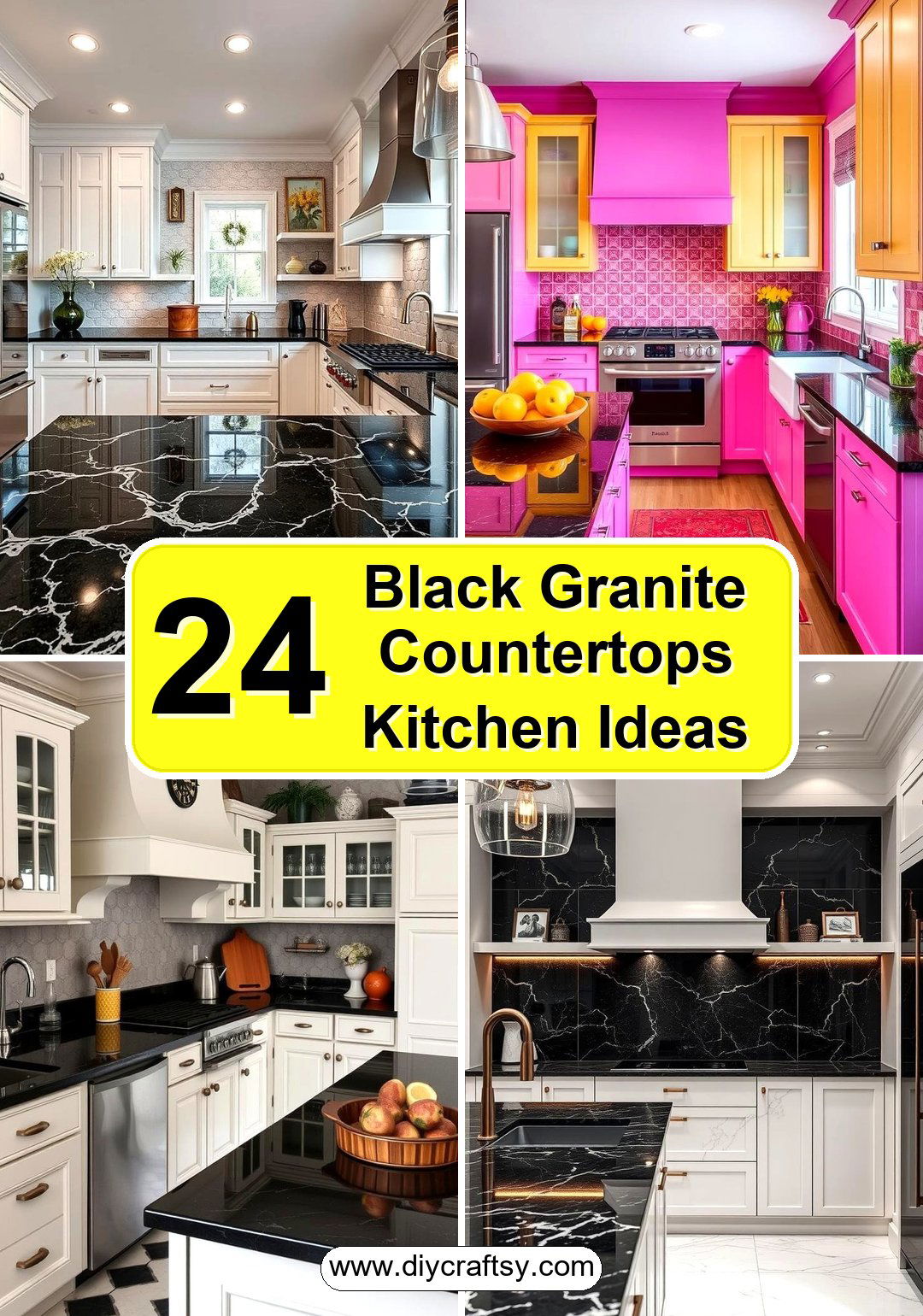 Black Granite Countertops Kitchen Ideas