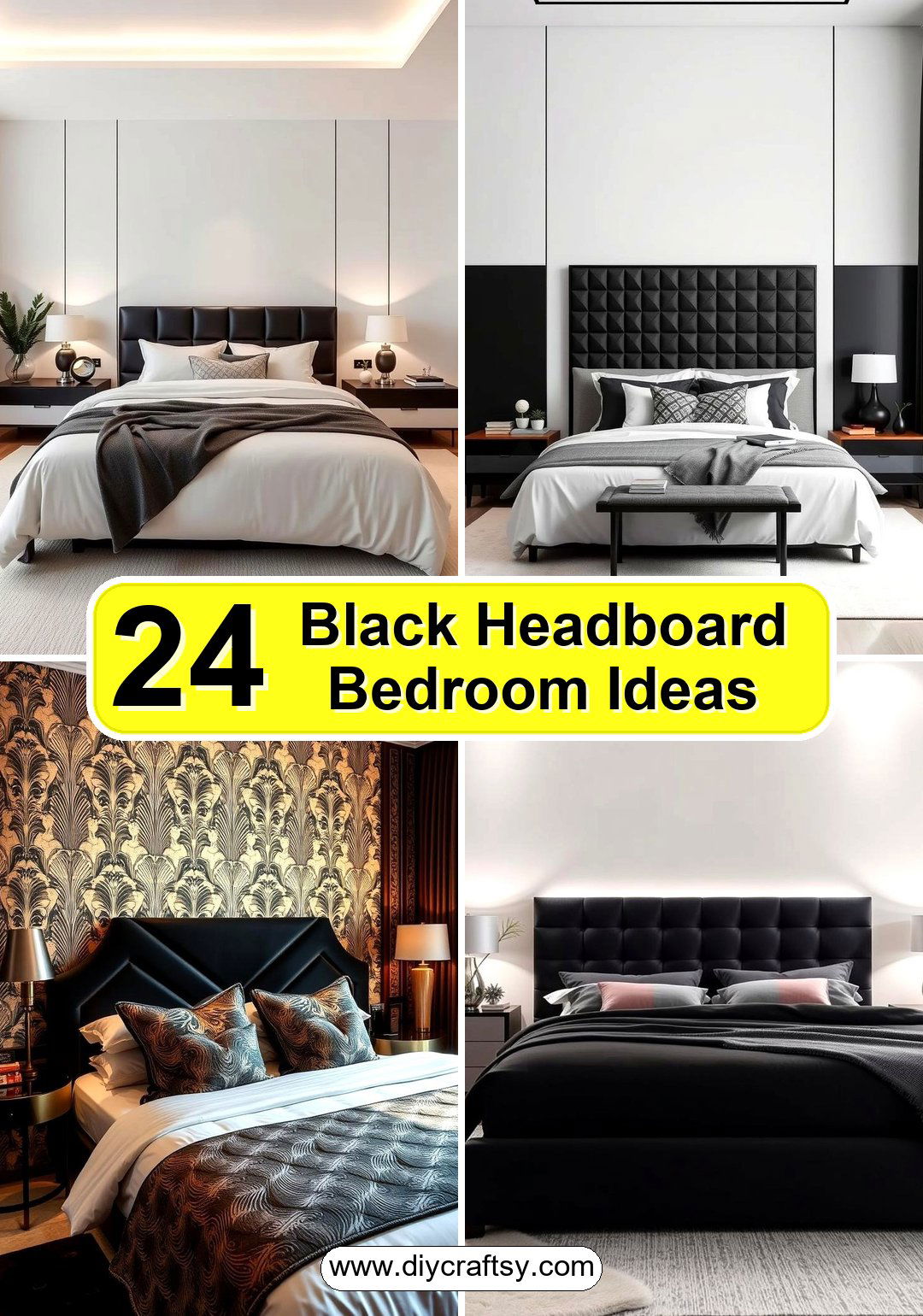 Black Headboard Bedroom Ideas
