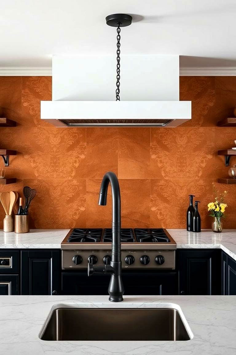 Black Iron Fixtures - 24 Black and Brown Kitchen Ideas