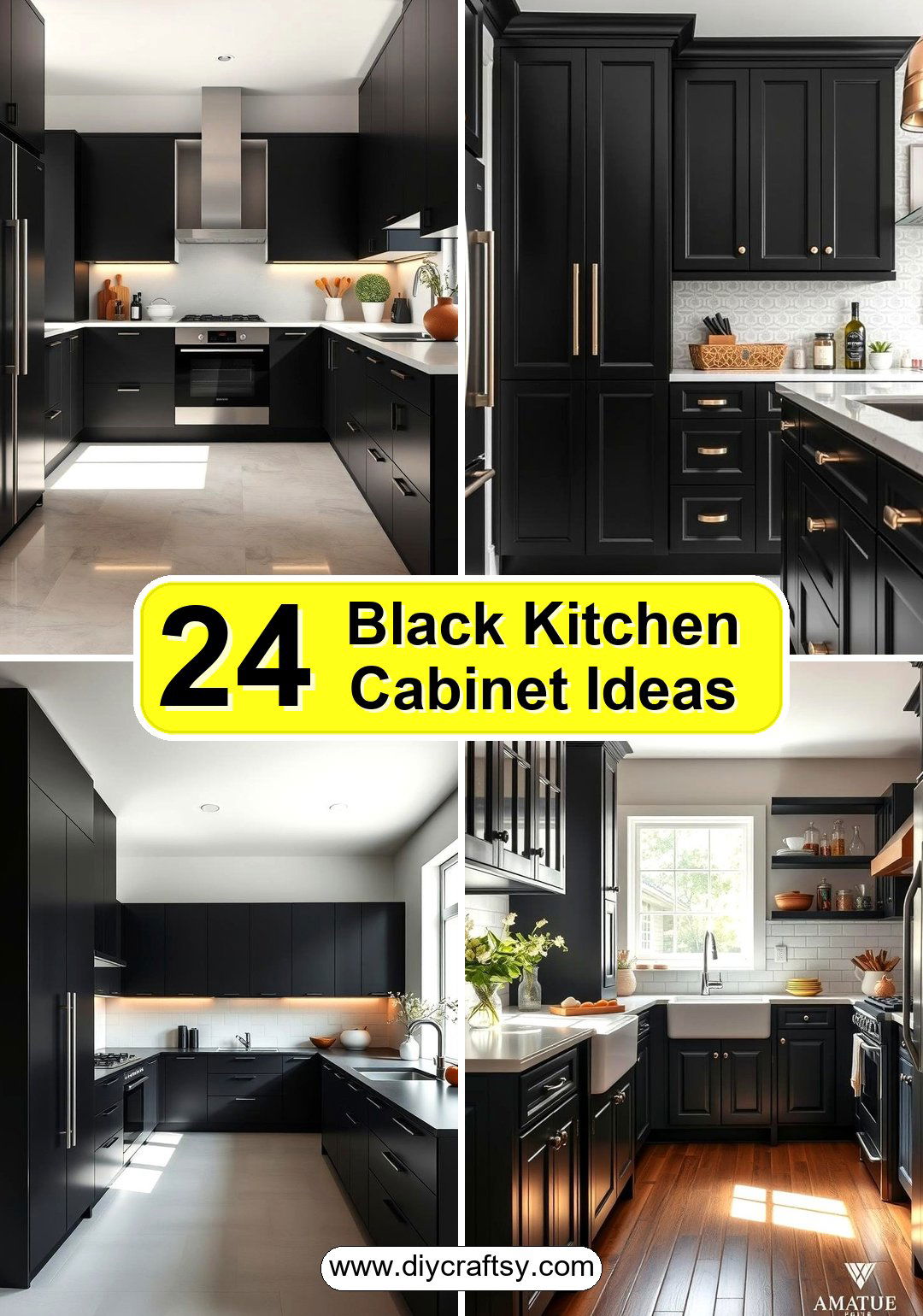 Black Kitchen Cabinet Ideas