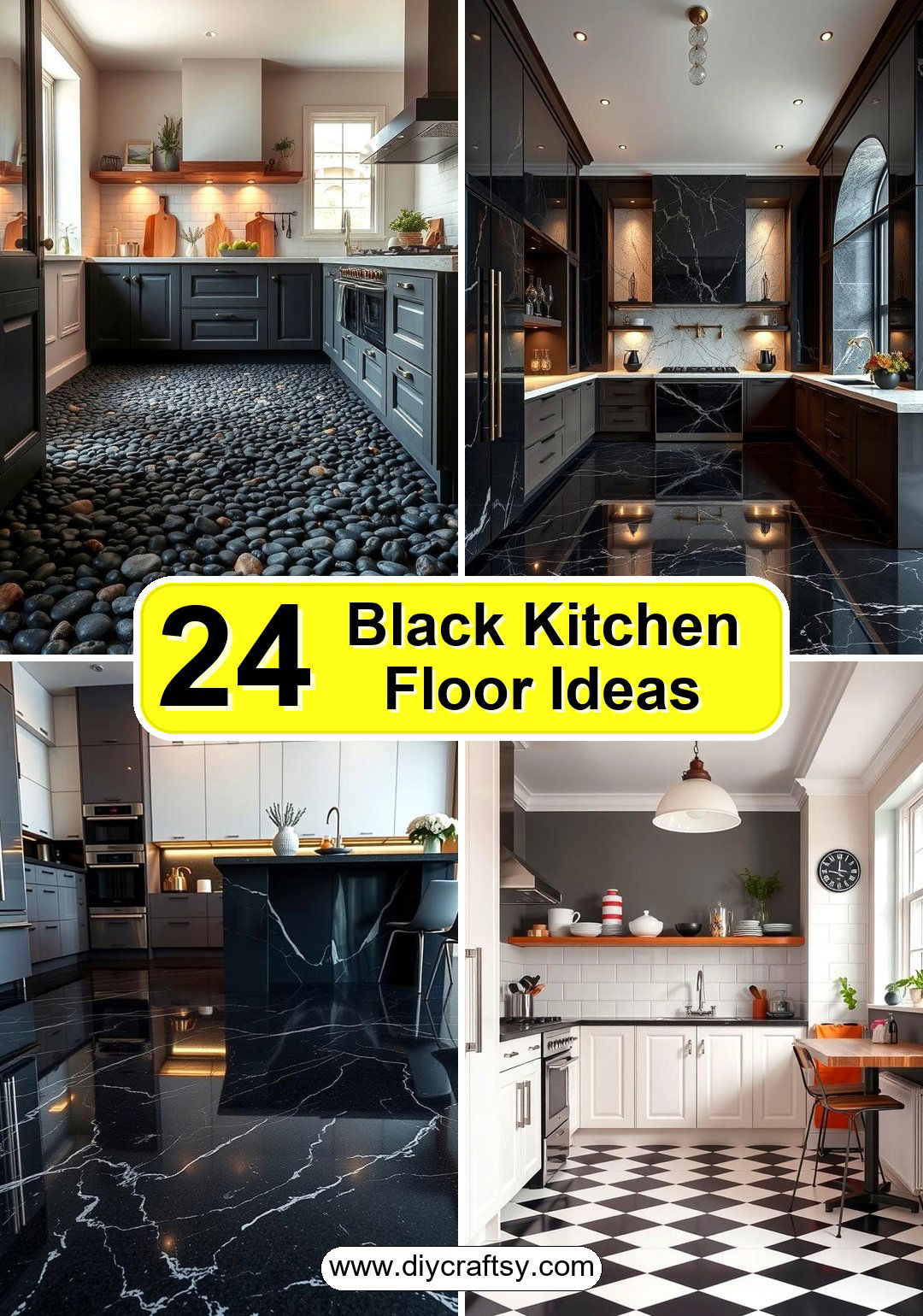 Black Kitchen Floor Ideas
