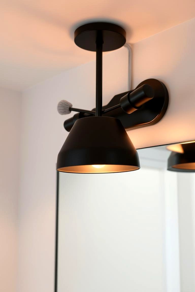 Black Lighting Fixtures - 24 Bathroom With Black Fixtures