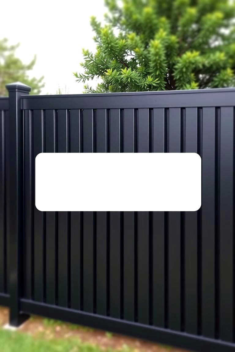 Black Privacy Fence - 24 Black Fence Ideas