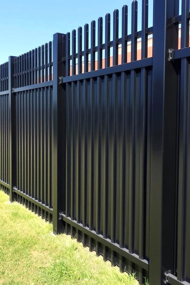 Black Security Fence - 24 Black Fence Ideas