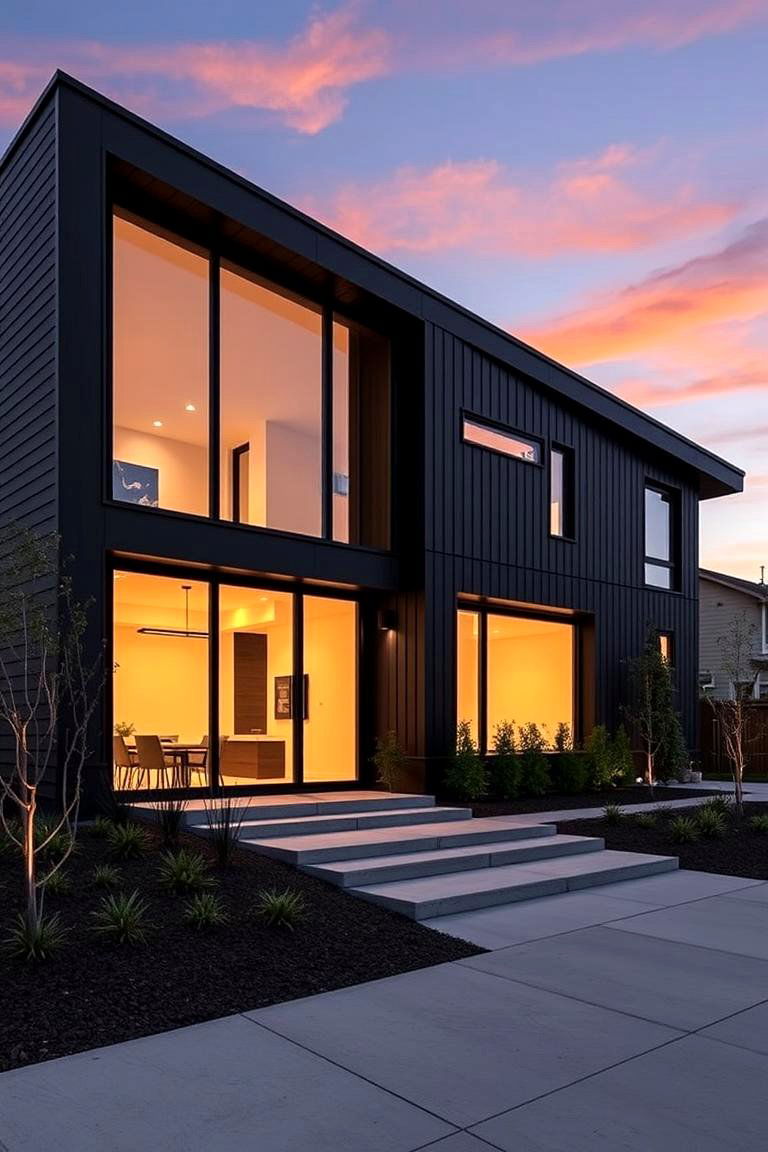 Black Siding - 24 House Siding Colors