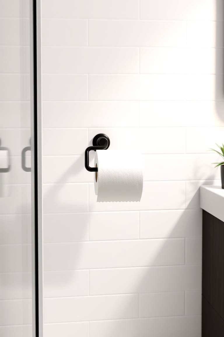 Black Toilet Paper Holder - 24 Bathroom With Black Fixtures