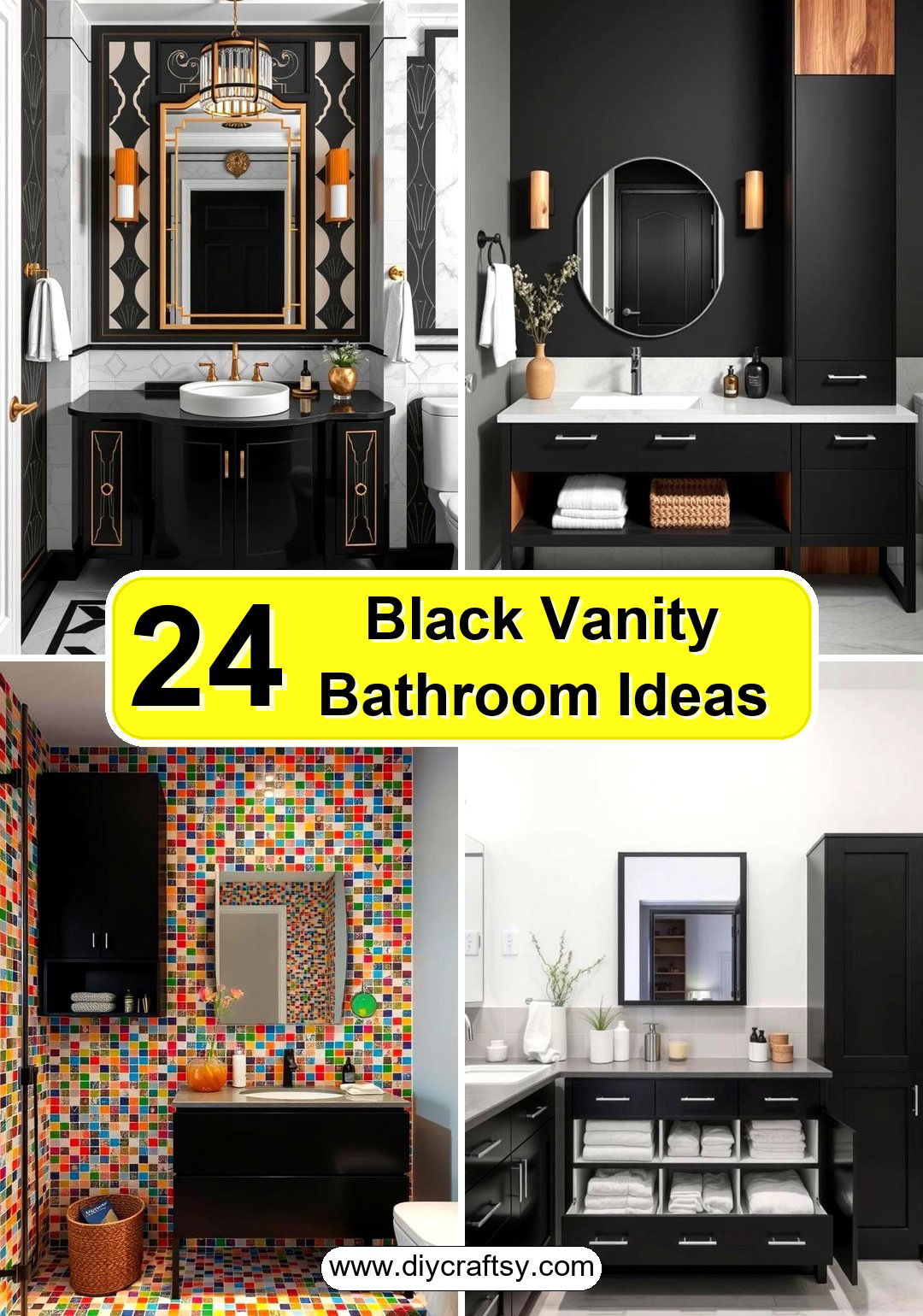 Black Vanity Bathroom Ideas