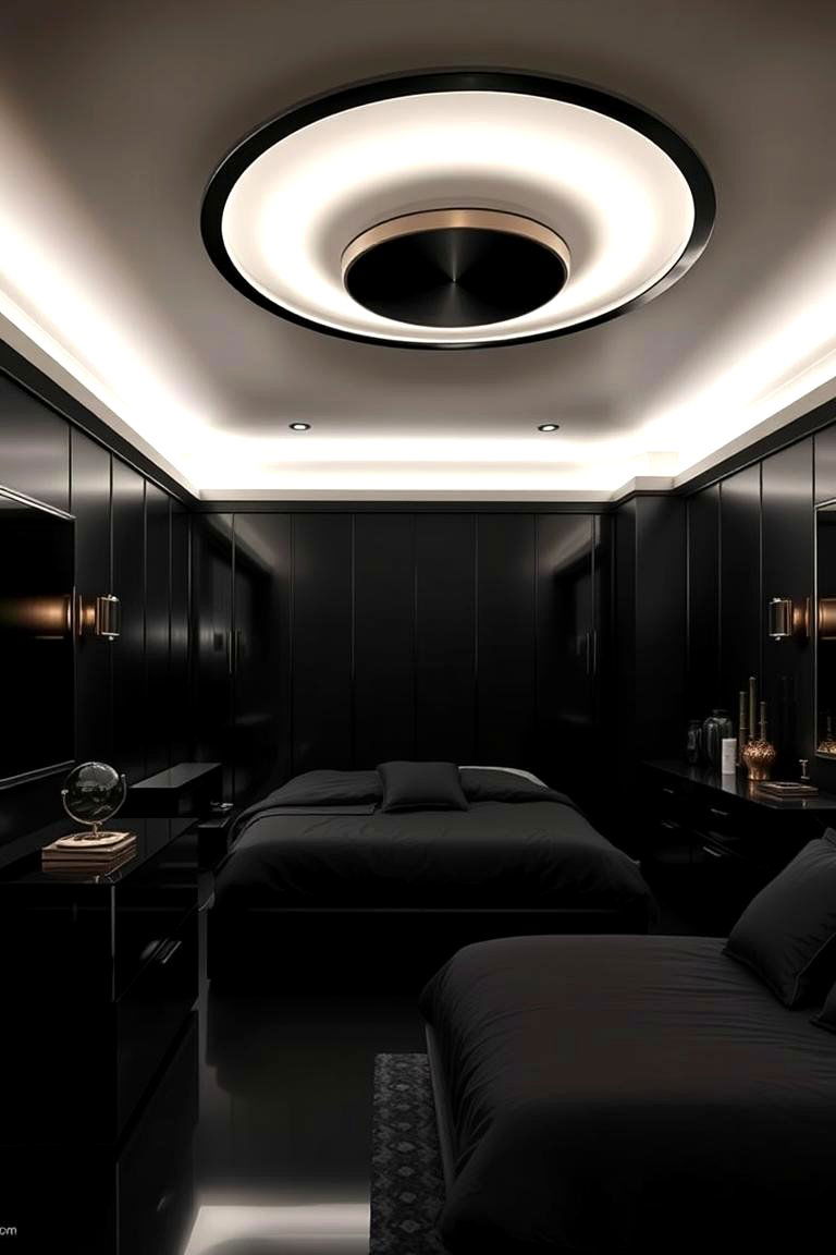 Black Widows Sleek Sanctuary - 24 Marvel Bedroom Ideas