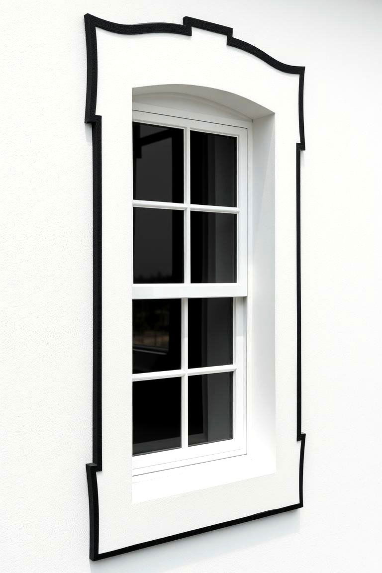 Black Window Trim - 24 Window Trim Ideas