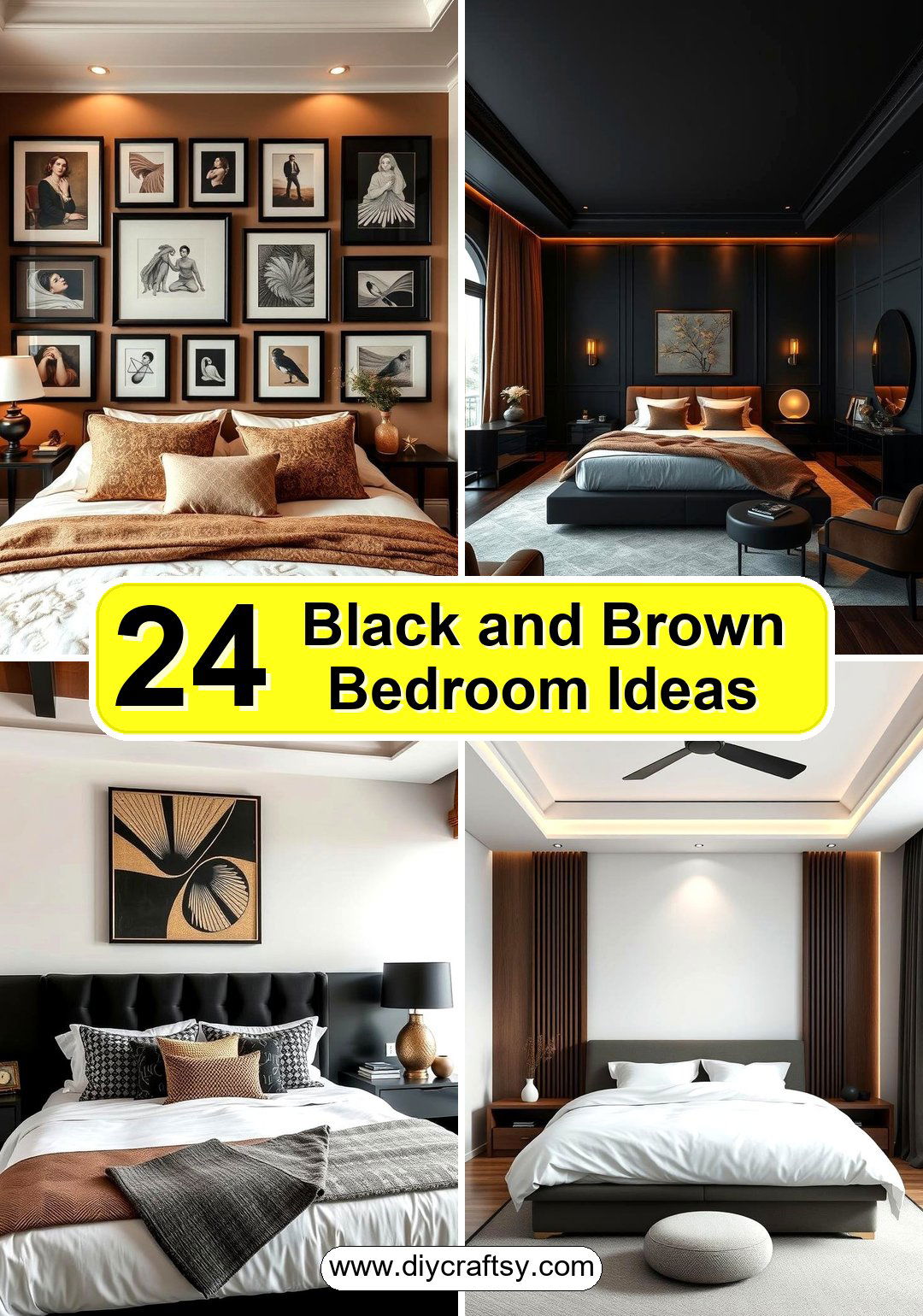 Black and Brown Bedroom Ideas