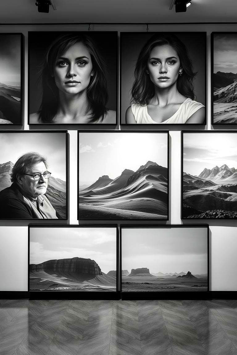 Black and White Gallery - 24 Photo Wall Ideas