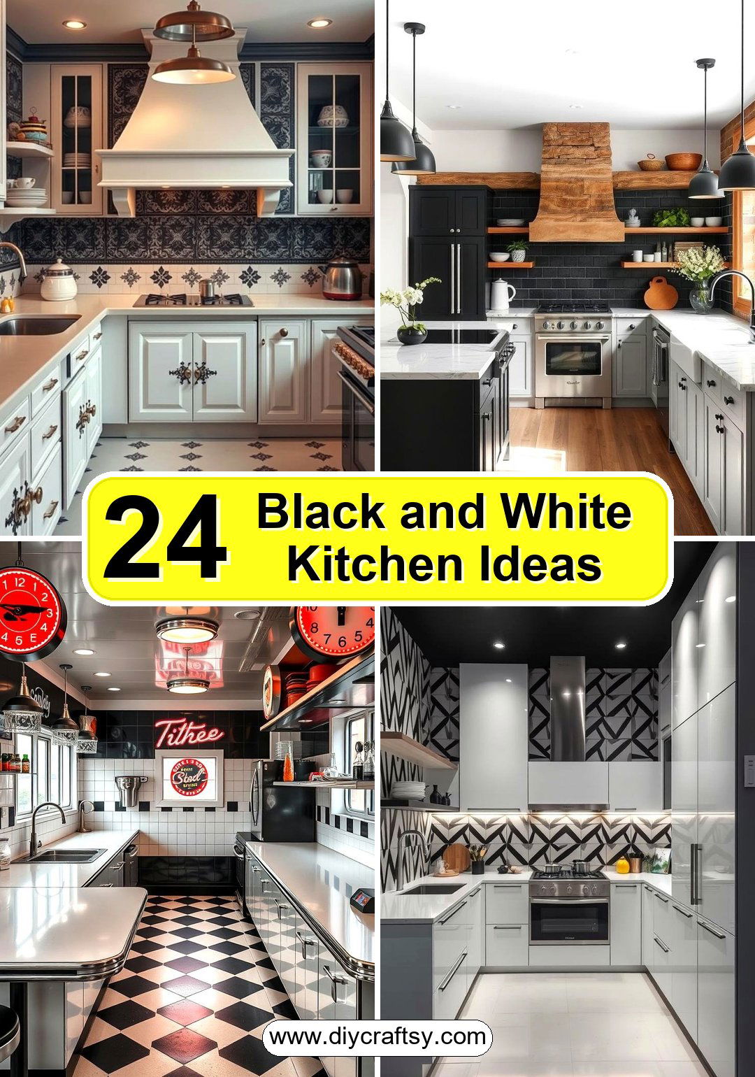Black and White Kitchen Ideas