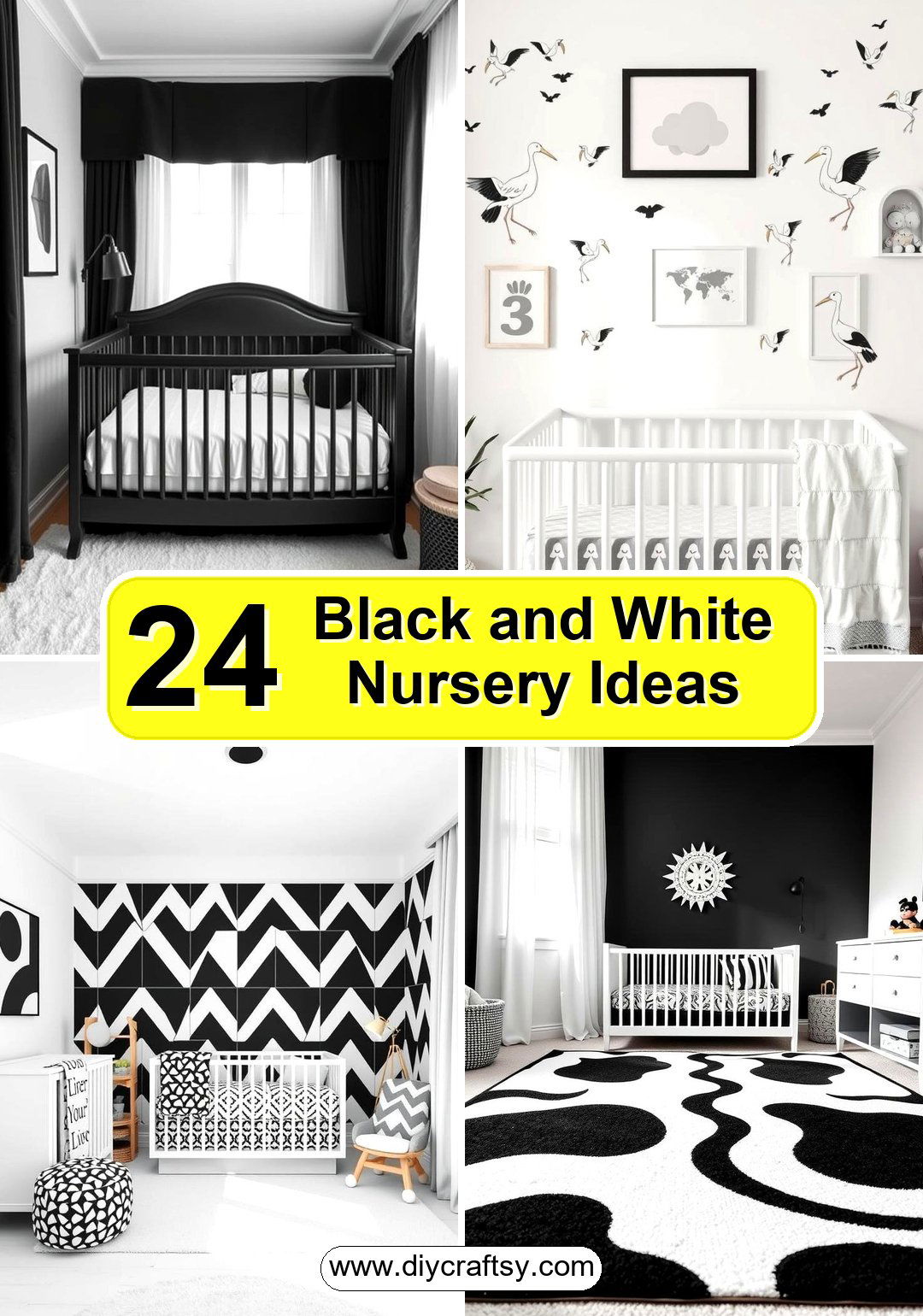 Black and White Nursery Ideas