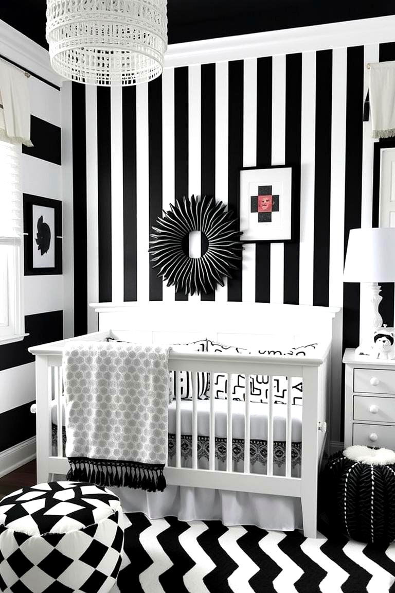 Black and White Nursery - 24 Baby Room Ideas