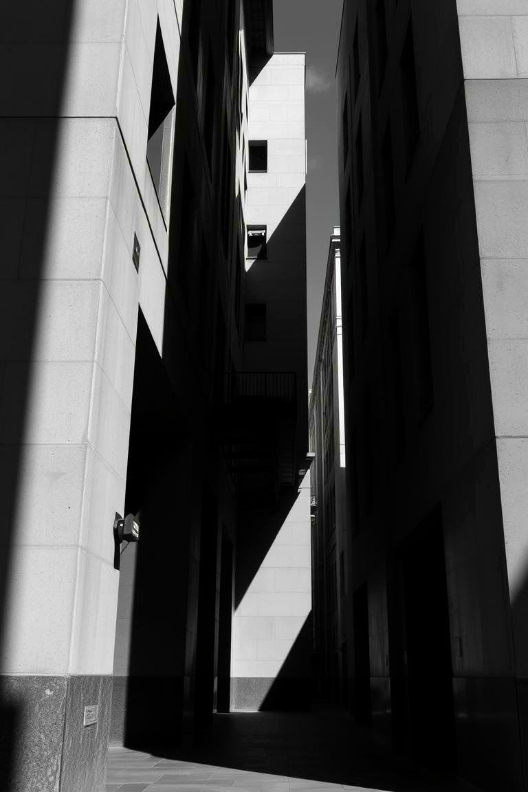 Black and White Urban Scenes - 24 Large Wall Art Ideas