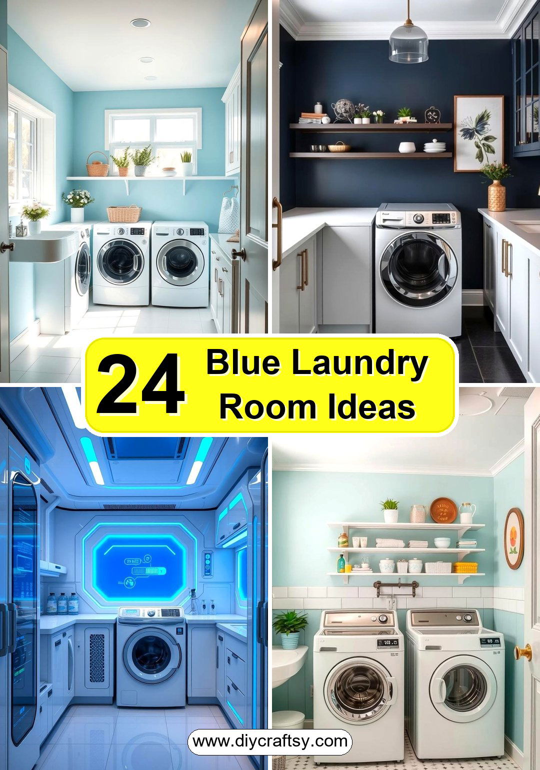 Blue Laundry Room Ideas