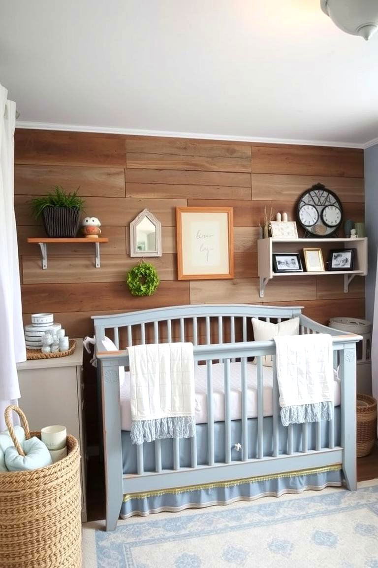 Blue Rustic Farmhouse Style - 24 Blue Nursery Ideas
