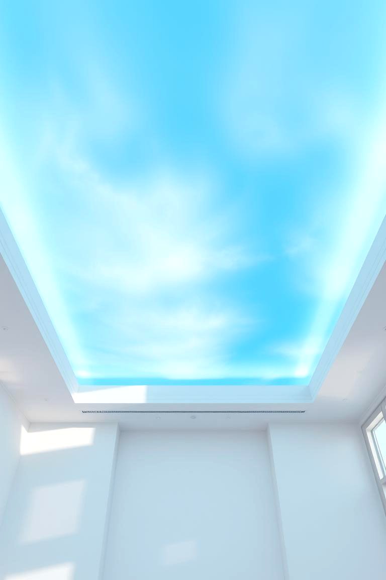 Blue Sky Ceiling - 24 Ceiling Paint Ideas