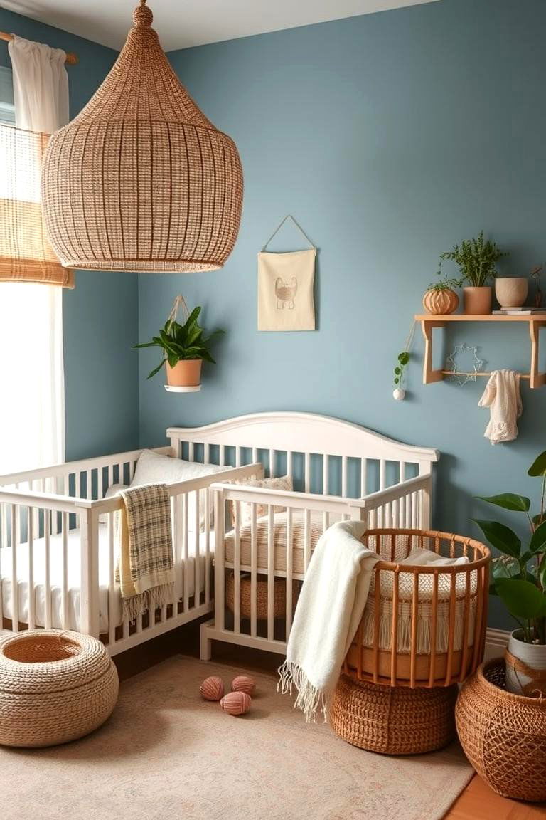Blue Themed Eco Friendly Nursery - 24 Blue Nursery Ideas
