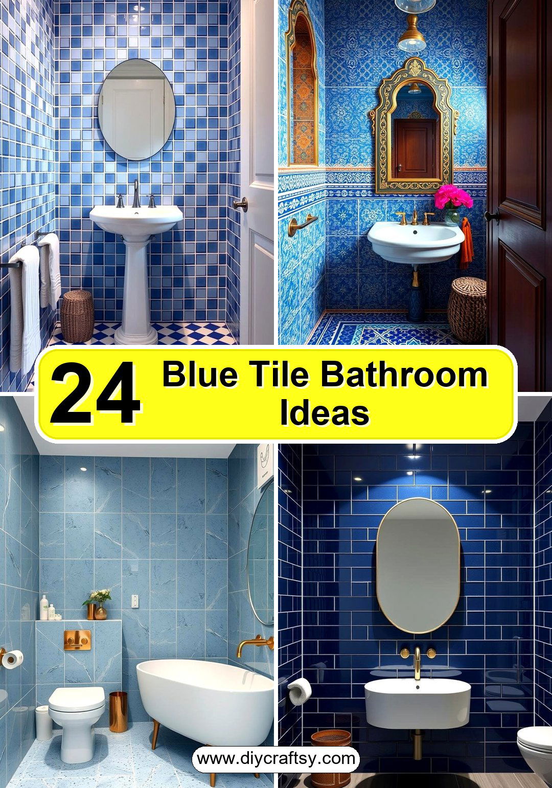 Blue Tile Bathroom Ideas