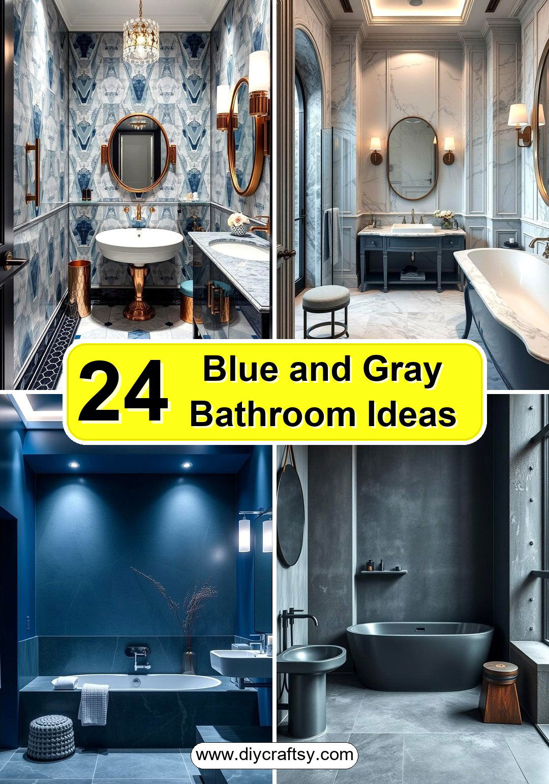 Blue and Gray Bathroom Ideas