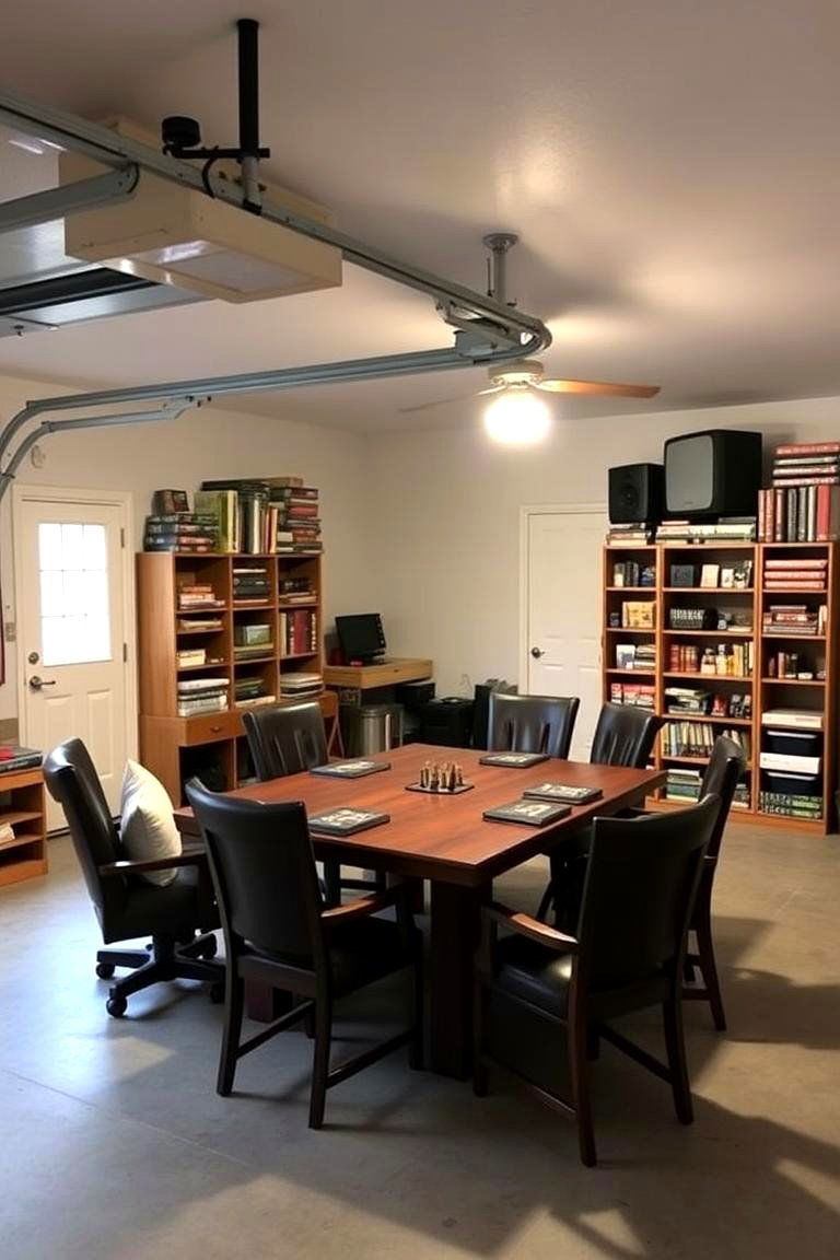 Board Game Bonanza - 24 Garage Game Room Ideas