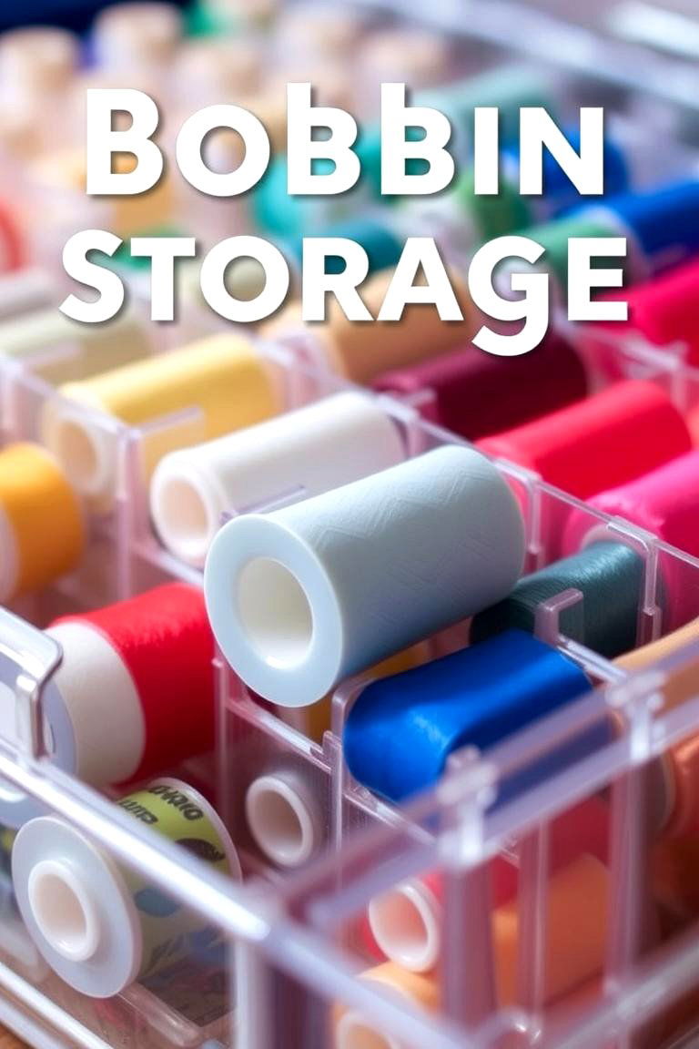 Bobbin Storage Solution - 24 Sewing Room Ideas