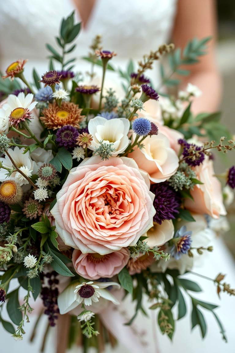 Bohemian Bridal Bouquets - 24 boho wedding ideas