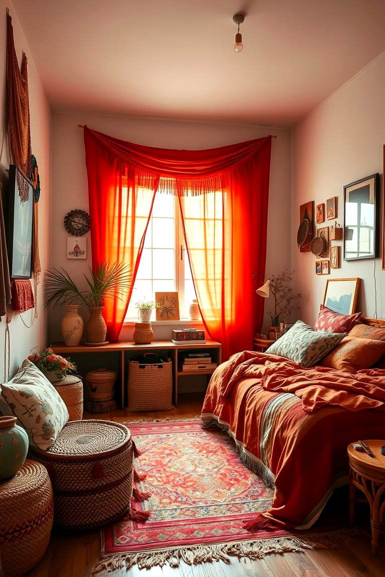 Bohemian Burnt Orange Vibes - 24 Burnt Orange Bedroom Ideas