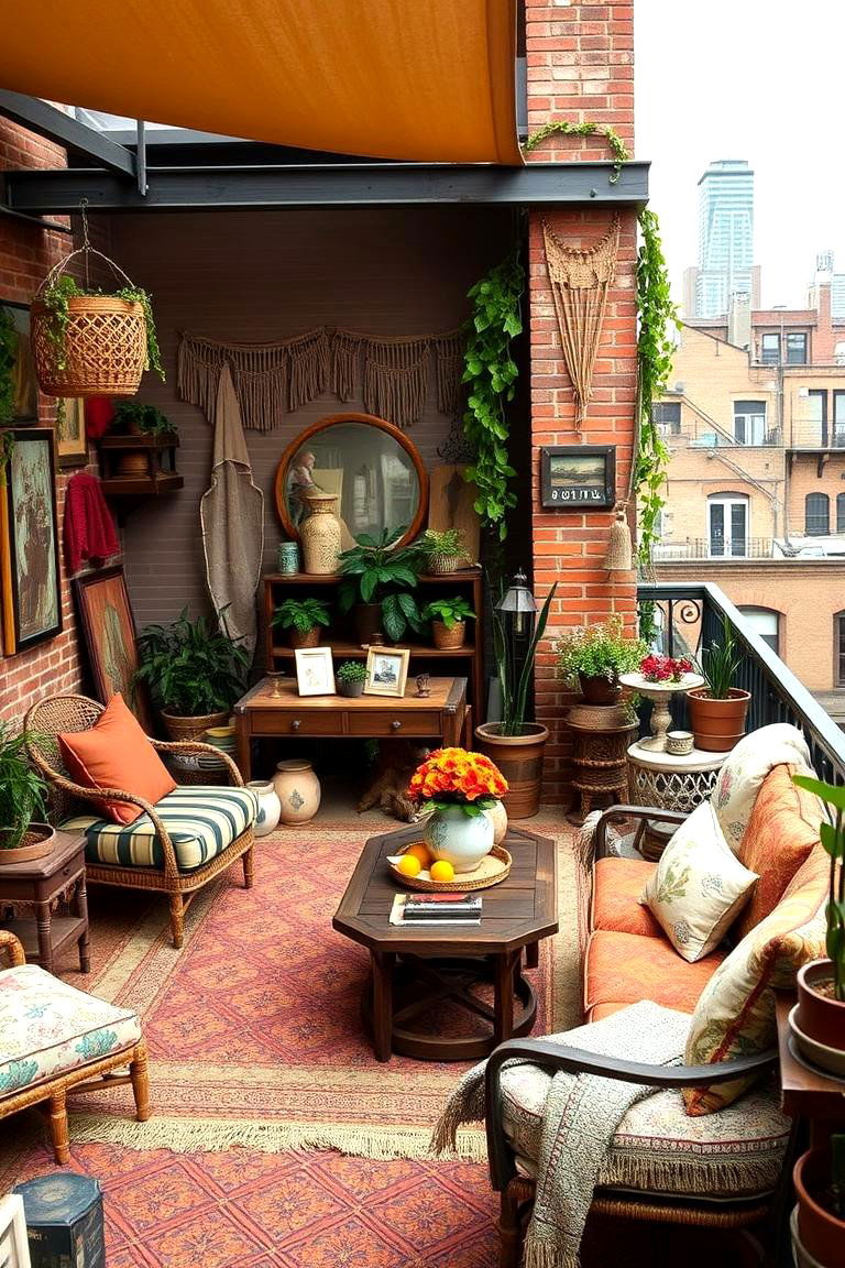 Bohemian Chic Escape - 24 Loft Balcony Ideas