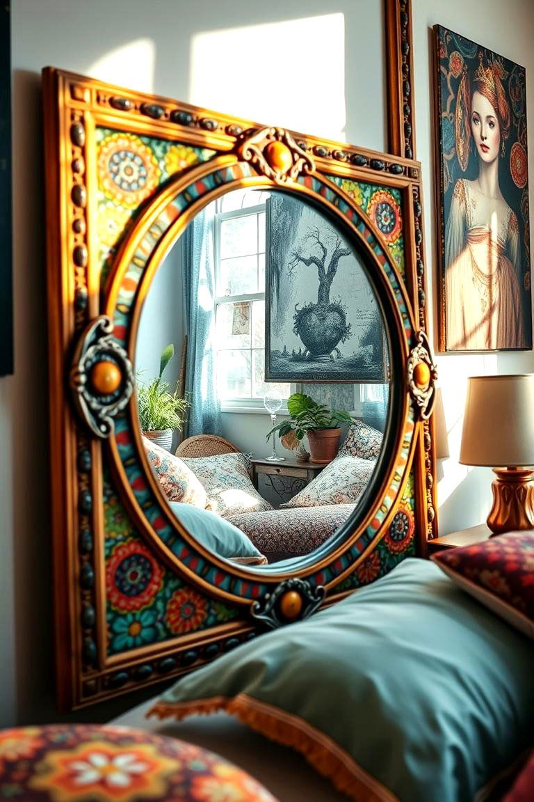 Bohemian Chic Mirror - 24 Bedroom Mirror Ideas