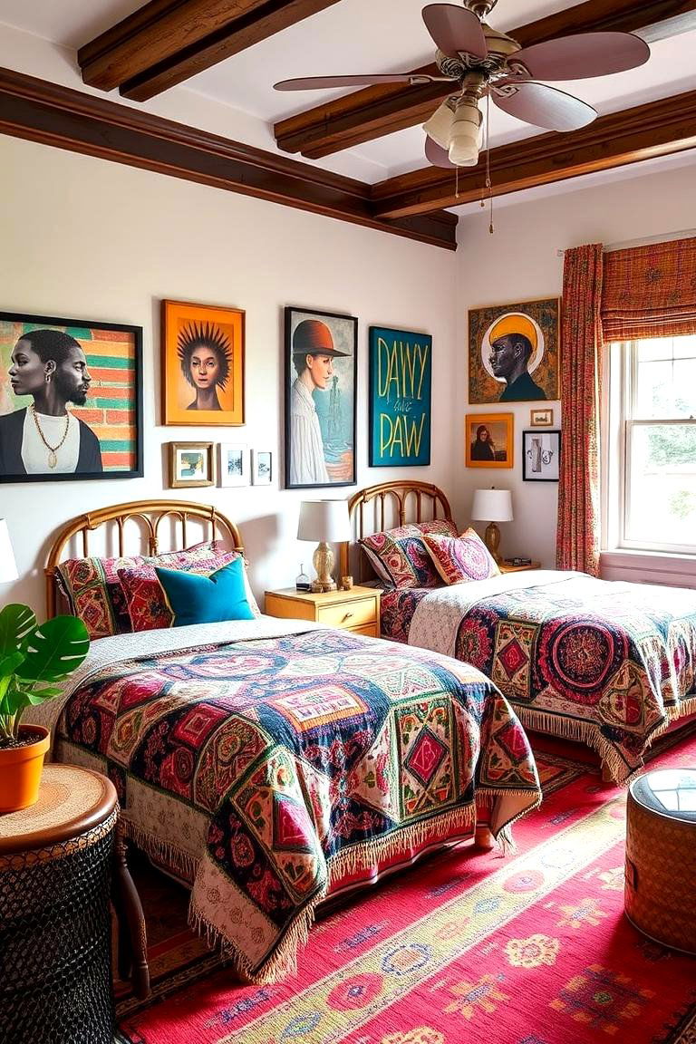Bohemian Chic Vibes - 24 Twin Bedroom Ideas