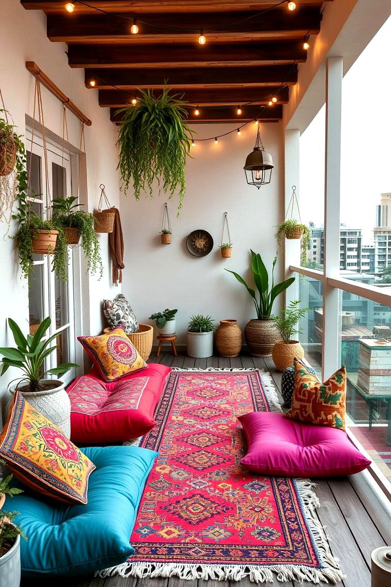 Bohemian Chill Spot - 24 Balcony Ideas