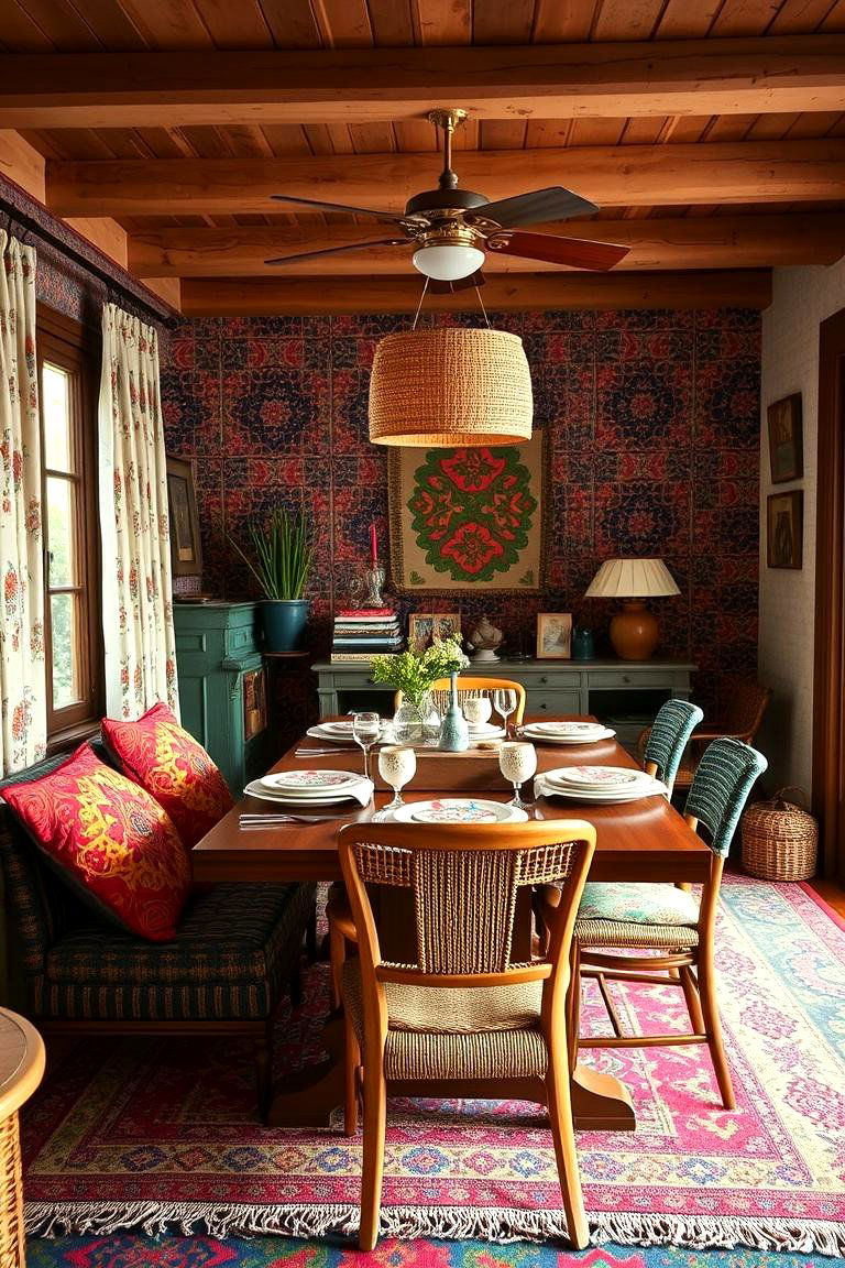 Bohemian Dining Room - 24 Dining Room Ideas