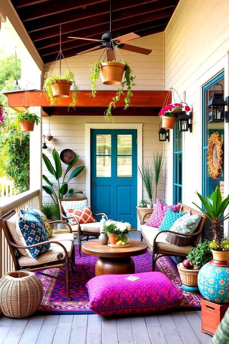 Bohemian Dream Porch - 24 Back Porch Ideas