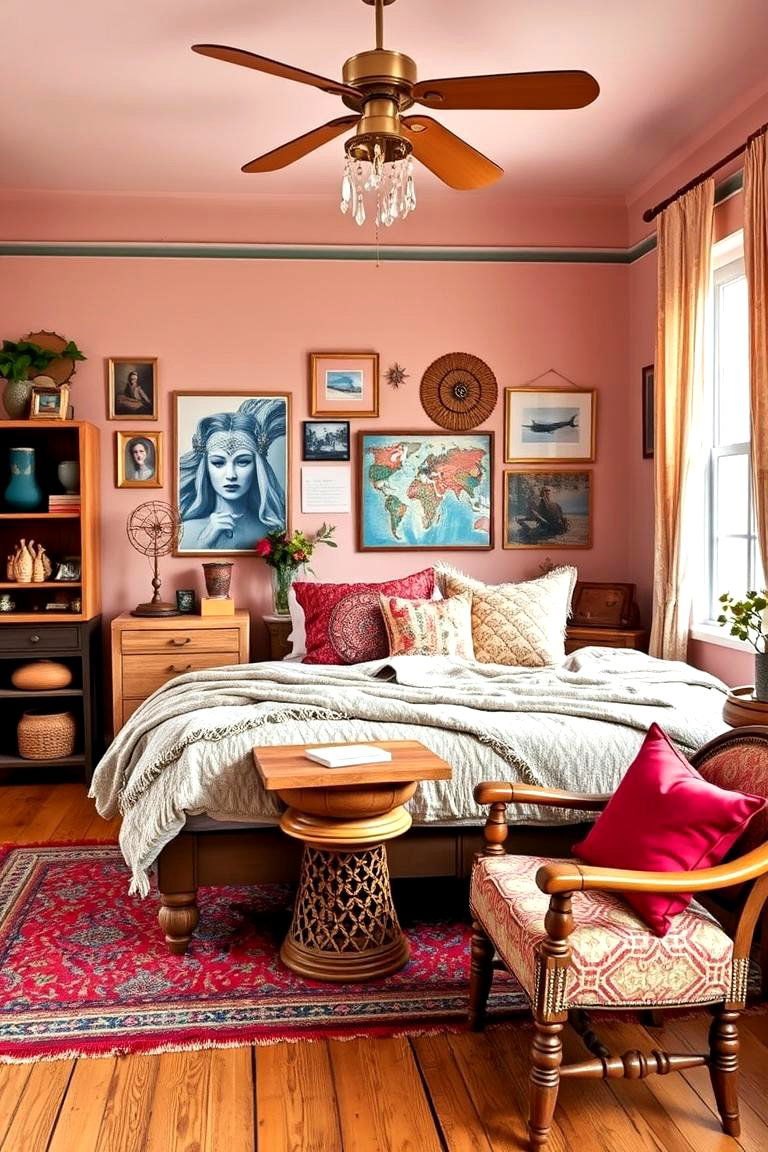 Bohemian Dusty Rose Bedroom - 24 Dusty Rose Bedroom Ideas