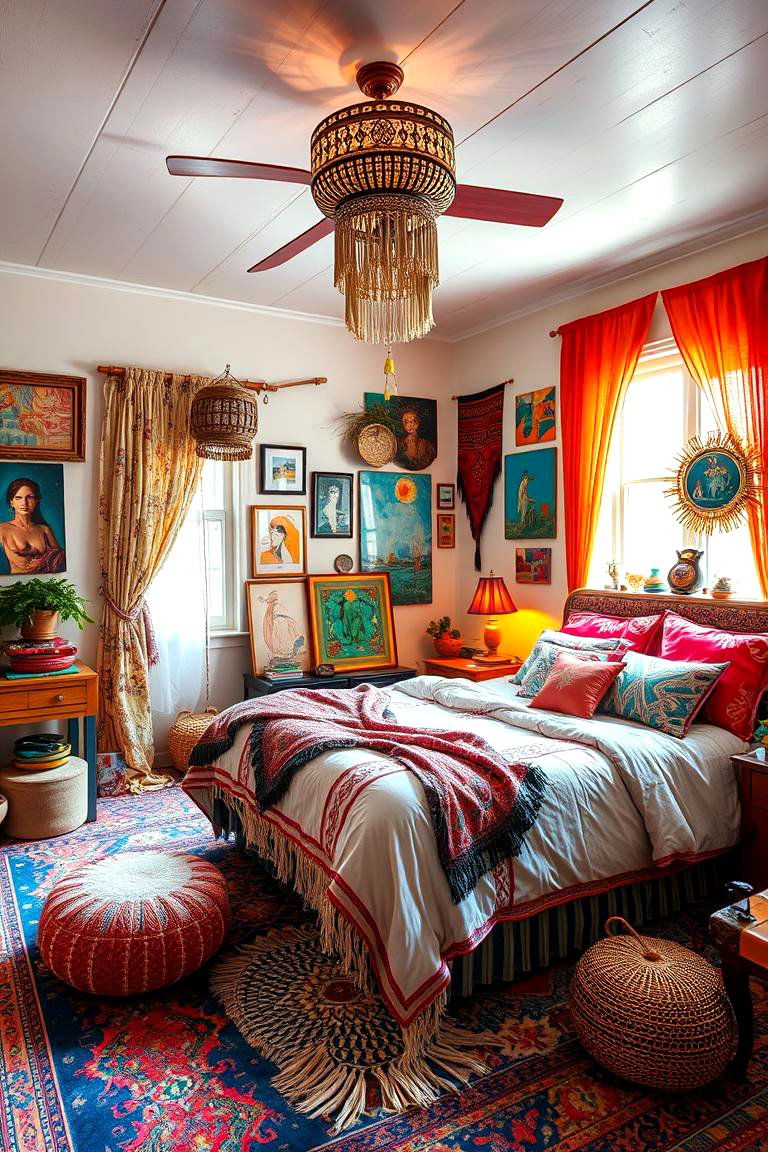 Bohemian Eclectic Escape - 24 Bedroom Layout Ideas