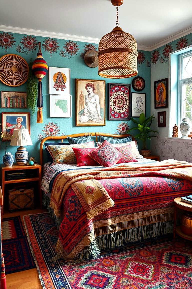 Bohemian Eclectic Mix - 24 Primary Bedroom Ideas