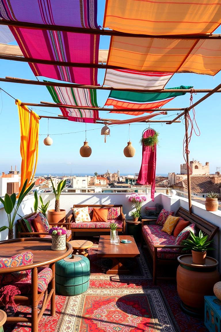 Bohemian Escape - 24 Rooftop Deck Ideas