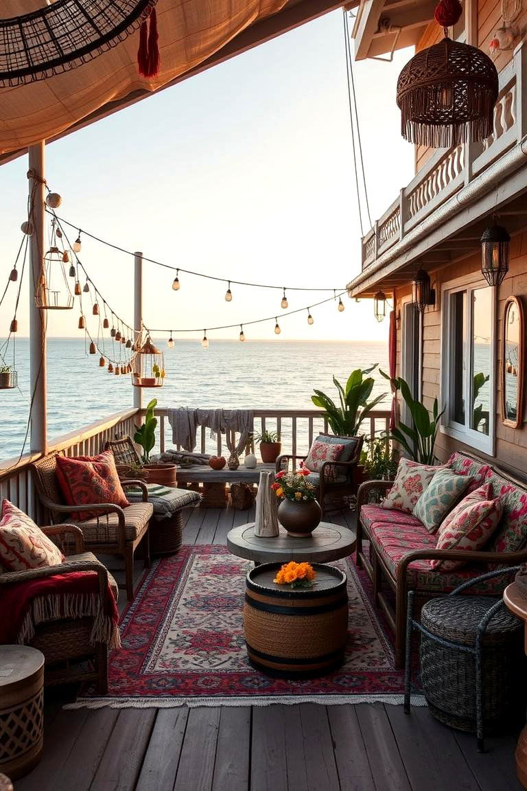 Bohemian Escape Decor - 24 Deck Decorating Ideas