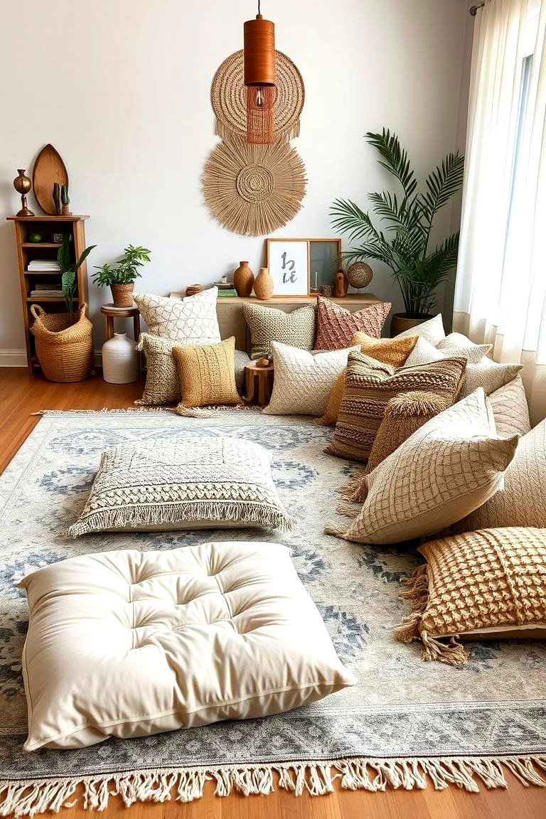 Bohemian Flair Eclectic and Relaxed Style - 24 Grey and Beige Living Room Ideas