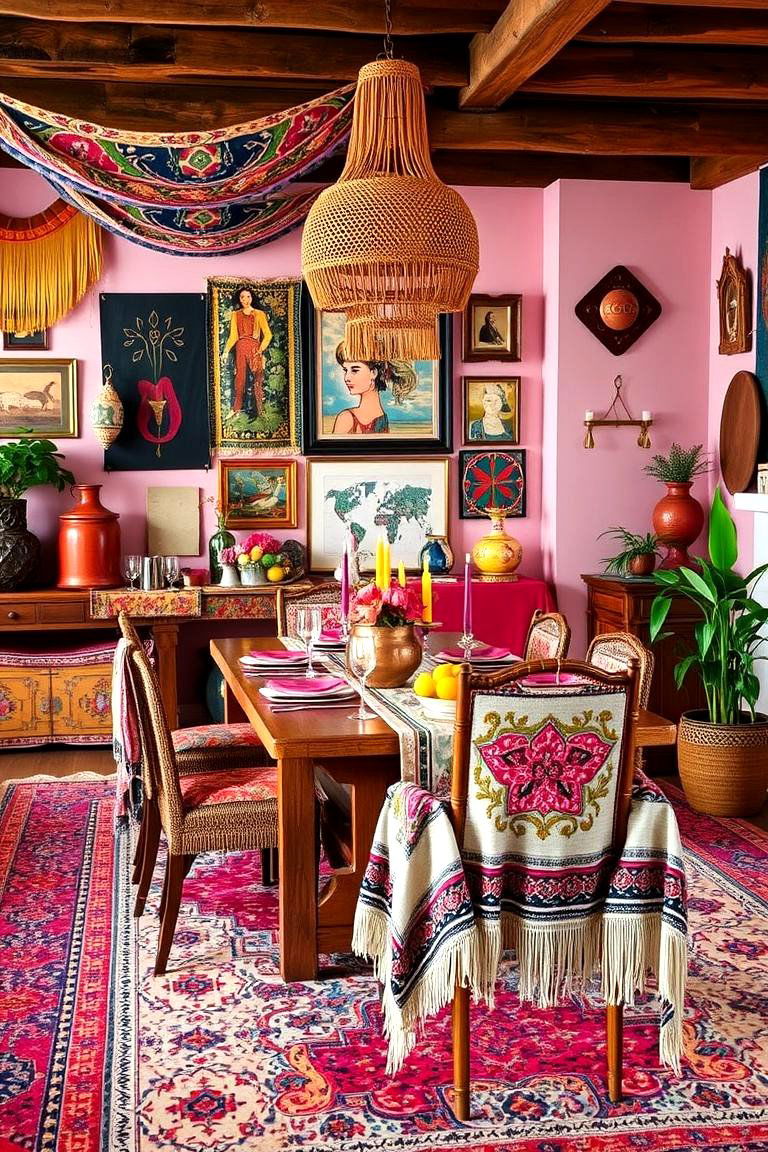 Bohemian Free Spirit Decor - 24 Casual Dining Room Ideas