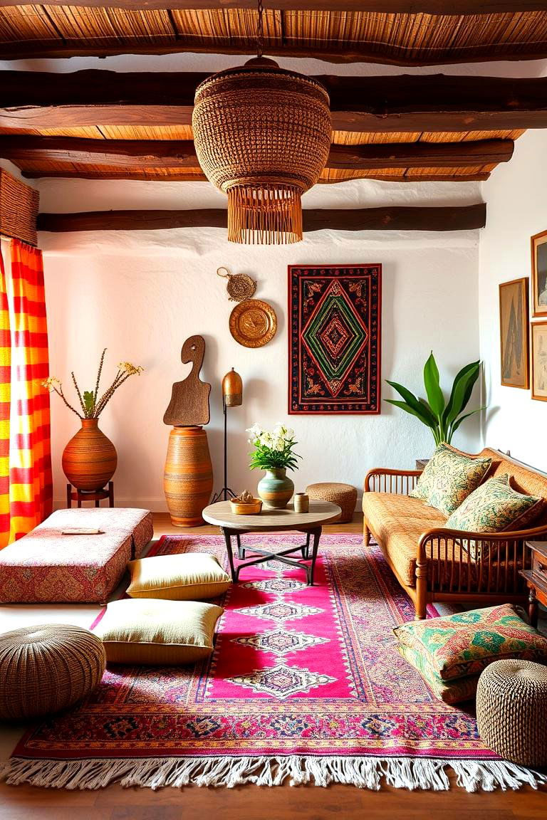Bohemian Influences with a Moroccan Twist - 24 Moroccan Living Room Ideas